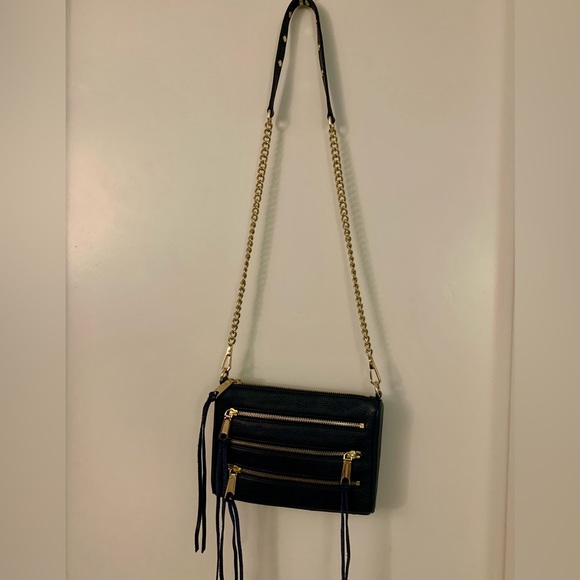 Rebecca minkoff navy three zip crossbody bag - Picture 6 of 9